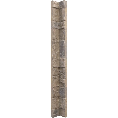 Ekena Millwork Universal Inside Corner for StoneWall Faux Stone Siding Panels PNUIC03X48RW